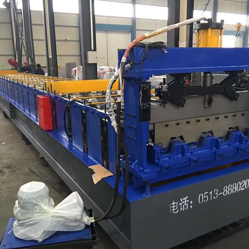 China Factory High Demand Good Quanlity and Price Floor Decking Roll Forming Machine Glazed Steel