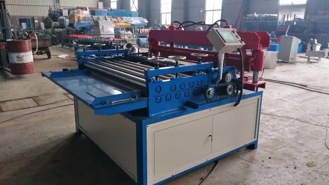 Metal Sheet Flattening Slitting Cutting Machine with Electric Decoiler