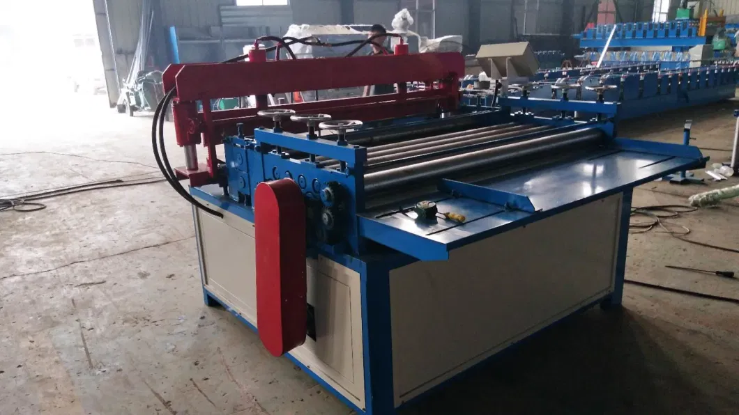 Metal Sheet Flattening Slitting Cutting Machine with Electric Decoiler