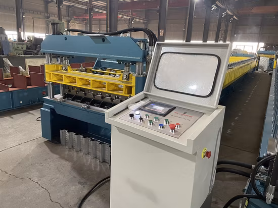 Factory Lifetime Service Customized Metal Steel Galvanized Coils Floor Deck Cold Roll Forming Making Machine for Building Material with ISO CE